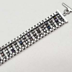 Women's Multicolor Rhinestone Chain Bracelet